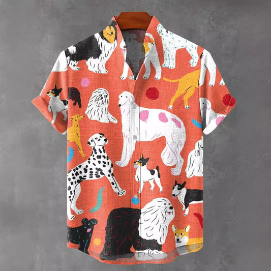 Hawaiian Printed Short Sleeved Shirt