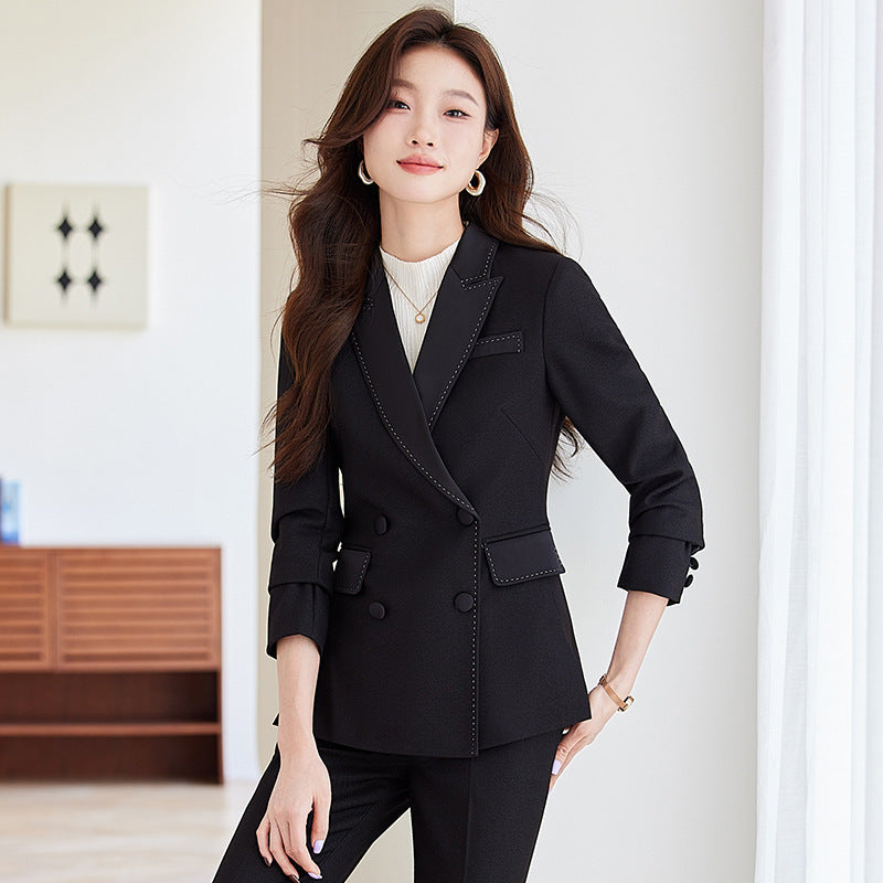 Red Suit Jacket Bell-bottom Pants Suit